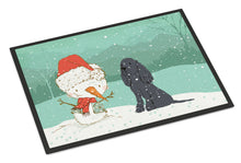 Load image into Gallery viewer, Black Spaniel Snowman Christmas Doormat - 24x36 Decorative Floor Mat – Indoor/Outdoor Rug with Artistic Flair CK2070JMAT