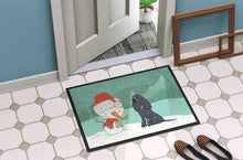 Load image into Gallery viewer, Black Spaniel Snowman Christmas Doormat - 18x27 Decorative Floor Mat – Indoor/Outdoor Rug with Artistic Flair CK2070MAT