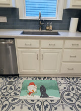 Load image into Gallery viewer, Black Spaniel Snowman Christmas Machine Washable Memory Foam Mat CK2070RUG