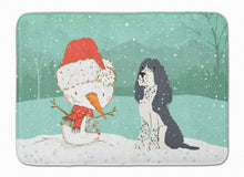 Load image into Gallery viewer, English Springer Spaniel Snowman Christmas Machine Washable Memory Foam Mat CK2073RUG