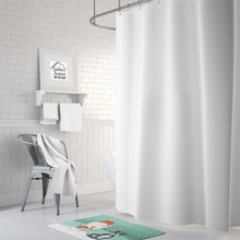 Load image into Gallery viewer, Black Staffie Snowman Christmas Machine Washable Memory Foam Mat CK2075RUG