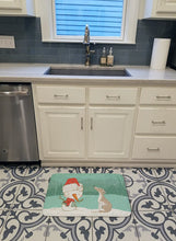 Load image into Gallery viewer, Whippet Snowman Christmas Machine Washable Memory Foam Mat CK2079RUG