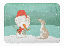 Load image into Gallery viewer, Whippet Snowman Christmas Machine Washable Memory Foam Mat CK2079RUG