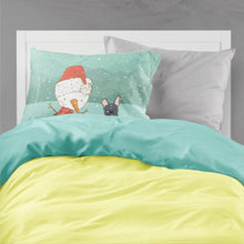 Load image into Gallery viewer, Black French Bulldog Snowman Christmas  Standard Pillowcase – Artistic Decorative Front, White Back CK2085PILLOWCASE