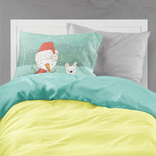 Load image into Gallery viewer, White French Bulldog Snowman Christmas  Standard Pillowcase – Artistic Decorative Front, White Back CK2088PILLOWCASE