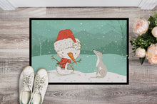 Load image into Gallery viewer, Italian Greyhound Snowman Christmas Doormat - 24x36 Decorative Floor Mat – Indoor/Outdoor Rug with Artistic Flair CK2089JMAT