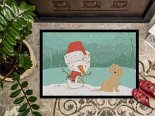 Load image into Gallery viewer, Brown Maltese Snowman Christmas Doormat - 24x36 Decorative Floor Mat – Indoor/Outdoor Rug with Artistic Flair CK2093JMAT