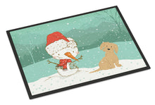 Load image into Gallery viewer, Brown Maltese Snowman Christmas Doormat - 24x36 Decorative Floor Mat – Indoor/Outdoor Rug with Artistic Flair CK2093JMAT