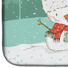 Load image into Gallery viewer, Maltese Snowman Christmas Dish Drying Mat – Absorbent, Artistic Kitchen Essentials CK2094DDM