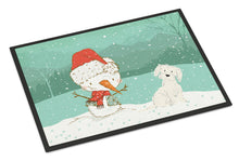 Load image into Gallery viewer, Maltese Snowman Christmas Doormat - 24x36 Decorative Floor Mat – Indoor/Outdoor Rug with Artistic Flair CK2094JMAT