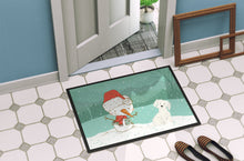 Load image into Gallery viewer, Maltese Snowman Christmas Doormat - 18x27 Decorative Floor Mat – Indoor/Outdoor Rug with Artistic Flair CK2094MAT