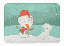 Load image into Gallery viewer, Maltese Snowman Christmas Machine Washable Memory Foam Mat CK2094RUG