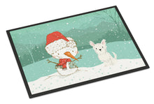 Load image into Gallery viewer, Westie Terrier Snowman Christmas Doormat - 18x27 Decorative Floor Mat – Indoor/Outdoor Rug with Artistic Flair CK2097MAT