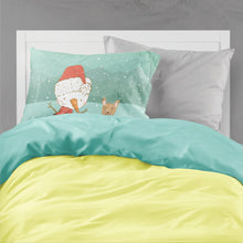 Load image into Gallery viewer, Yorkie Cropped Ears Snowman Christmas  Standard Pillowcase – Artistic Decorative Front, White Back CK2098PILLOWCASE