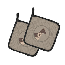 Load image into Gallery viewer, American Hairless Terrier In the Kitchen Pot Holders - Set of 2 - Heat-Resistant Kitchen Essentials CK2161PTHD