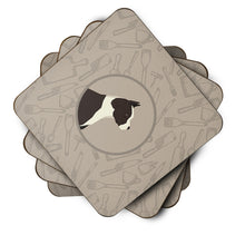 Load image into Gallery viewer, American Staffordshire Terrier In the Kitchen Foam Coaster  CK2162FC