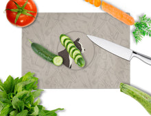Load image into Gallery viewer, American Staffordshire Terrier In the Kitchen Glass Cutting Boards – Durable, Decorative Kitchen Art Large CK2162LCB