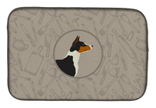 Load image into Gallery viewer, Basenji In the Kitchen Dish Drying Mat – Absorbent, Artistic Kitchen Essentials CK2164DDM