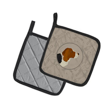 Load image into Gallery viewer, Basset Hound In the Kitchen Pot Holders - Set of 2 - Heat-Resistant Kitchen Essentials CK2165PTHD