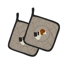 Load image into Gallery viewer, Beagle In the Kitchen Pot Holders - Set of 2 - Heat-Resistant Kitchen Essentials CK2166PTHD