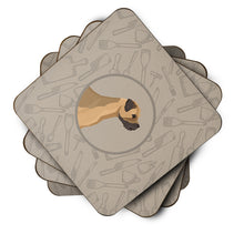 Load image into Gallery viewer, Border Terrier In the Kitchen Foam Coaster  CK2170FC