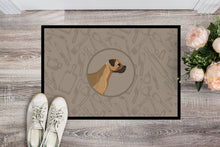 Load image into Gallery viewer, Border Terrier In the Kitchen Doormat - 24x36 Decorative Floor Mat – Indoor/Outdoor Rug with Artistic Flair CK2170JMAT