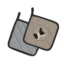 Load image into Gallery viewer, Boston Terrier In the Kitchen Pot Holders - Set of 2 - Heat-Resistant Kitchen Essentials CK2172PTHD