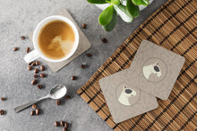 Load image into Gallery viewer, Black and White Bull Terrier In the Kitchen Foam Coaster  CK2174FC