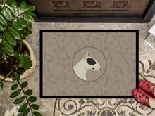 Load image into Gallery viewer, Black and White Bull Terrier In the Kitchen Doormat - 24x36 Decorative Floor Mat – Indoor/Outdoor Rug with Artistic Flair CK2174JMAT