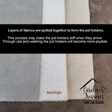 Load image into Gallery viewer, Collie In the Kitchen Pot Holders - Set of 2 - Heat-Resistant Kitchen Essentials CK2179PTHD