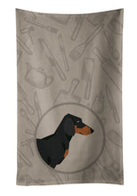 Load image into Gallery viewer, Dachshund In the Kitchen Kitchen Towel – Artistic Dish Towel for Everyday Use CK2180KTWL