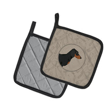 Load image into Gallery viewer, Dachshund In the Kitchen Pot Holders - Set of 2 - Heat-Resistant Kitchen Essentials CK2180PTHD