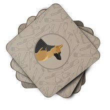 Load image into Gallery viewer, German Shepherd In the Kitchen Foam Coaster  CK2187FC