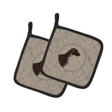 Load image into Gallery viewer, German Shorthaired Pointer In the Kitchen Pot Holders - Set of 2 - Heat-Resistant Kitchen Essentials CK2188PTHD