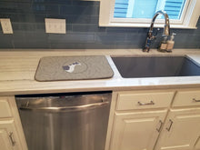 Load image into Gallery viewer, Greyhound In the Kitchen Dish Drying Mat – Absorbent, Artistic Kitchen Essentials CK2190DDM