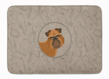 Load image into Gallery viewer, Brussels Griffon In the Kitchen Machine Washable Memory Foam Mat CK2191RUG