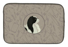 Load image into Gallery viewer, Japanese Chin In the Kitchen Dish Drying Mat – Absorbent, Artistic Kitchen Essentials CK2195DDM