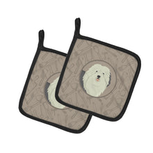 Load image into Gallery viewer, Old English Sheepdog In the Kitchen Pot Holders - Set of 2 - Heat-Resistant Kitchen Essentials CK2199PTHD
