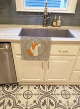 Load image into Gallery viewer, Pembroke Corgi In the Kitchen Kitchen Towel – Artistic Dish Towel for Everyday Use CK2201KTWL