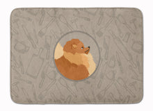 Load image into Gallery viewer, Pomeranian In the Kitchen Machine Washable Memory Foam Mat CK2202RUG