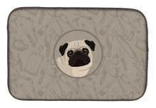 Load image into Gallery viewer, Pug In the Kitchen Dish Drying Mat – Absorbent, Artistic Kitchen Essentials CK2204DDM