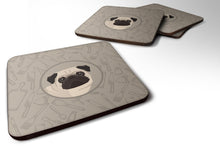 Load image into Gallery viewer, Pug In the Kitchen Foam Coaster  CK2204FC
