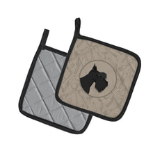 Load image into Gallery viewer, Scottish Terrier In the Kitchen Pot Holders - Set of 2 - Heat-Resistant Kitchen Essentials CK2207PTHD