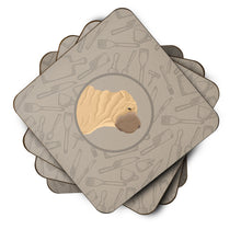 Load image into Gallery viewer, Shar Pei In the Kitchen Foam Coaster  CK2209FC