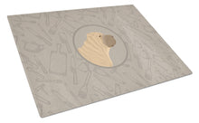 Load image into Gallery viewer, Shar Pei In the Kitchen Glass Cutting Boards – Durable, Decorative Kitchen Art Large CK2209LCB