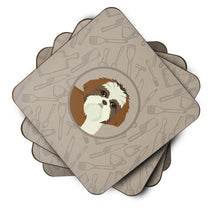 Load image into Gallery viewer, Shih Tzu In the Kitchen Foam Coaster  CK2210FC
