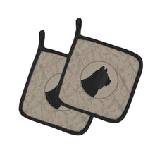 Load image into Gallery viewer, Skye Terrier In the Kitchen Pot Holders - Set of 2 - Heat-Resistant Kitchen Essentials CK2211PTHD