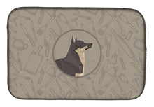 Load image into Gallery viewer, Swedish Vallhund In the Kitchen Dish Drying Mat – Absorbent, Artistic Kitchen Essentials CK2213DDM