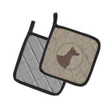 Load image into Gallery viewer, Mexican Hairless Dog Xolo In the Kitchen Pot Holders - Set of 2 - Heat-Resistant Kitchen Essentials CK2217PTHD