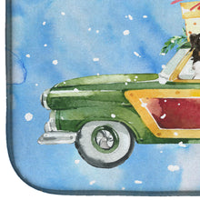 Load image into Gallery viewer, Merry Christmas Bernese Mountain Dog Dish Drying Mat – Absorbent, Artistic Kitchen Essentials CK2394DDM